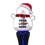 Custom Printed LED Snowman Spinner Wand -  