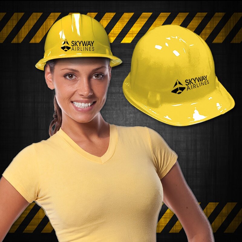 Main Product Image for Custom Printed Novelty Plastic Construction Hats