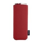 Custom Printed oozie Collapsible Slim Can Kooler - Red