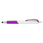 Custom Printed Pinnacle Ballpoint Pen / Stylus - Purple