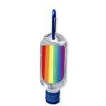 Custom Printed Pride Sanitizer 1.8 oz - Blue Top