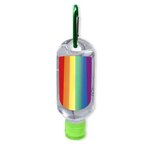 Custom Printed Pride Sanitizer 1.8 oz - Green Top