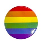 Custom Printed Rainbow Button - Multi Color
