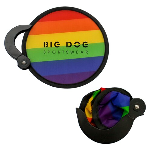 Main Product Image for Custom Printed Rainbow Collapsible Fan