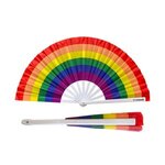 Custom Printed Rainbow Fan Large - Multi Color