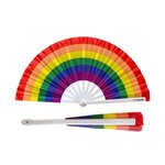 Custom Printed Rainbow Fan Large - Multi Color
