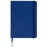Custom Printed Recycled Leatherette Journal - Blue