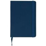 Custom Printed Recycled Leatherette Journal - Navy Blue
