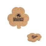 Buy Custom Printed Shamrock Cork Coaster