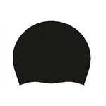 Custom Printed Silicone Swim Cap - Black