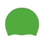Custom Printed Silicone Swim Cap - Day Glow Green
