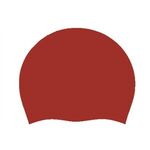 Custom Printed Silicone Swim Cap - Red