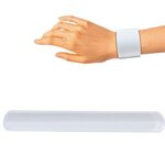 Custom Printed Slap Bracelet 8 3/4 inch - White