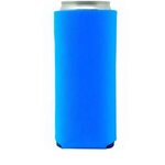 Custom Printed Slim Neoprene Seltzer Coolie 12oz. - Neon Blue