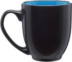Custom Printed Two Tone Ceramic Mug 16 Oz. - Blue