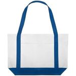 Custom Printed Yorker Canvas Tote Bag - Blue