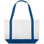 Custom Printed Yorker Canvas Tote Bag - Blue
