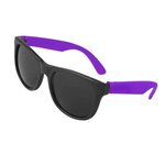 Custom Printed Youth Neon Sunglasses - Purple
