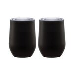 Custom PrintedChianti II Two-Piece Wine/Whiskey Tumbler Gift Set - Black
