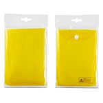 Custom Rain Poncho Disposable - Yellow