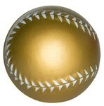 Custom Squeezies (R) Baseball Stress Reliever - Gold
