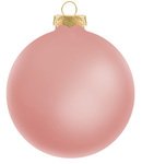 Custom Traditional Glass Ornaments - Pink