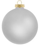 Custom Traditional Glass Ornaments - Silver