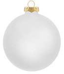 Custom Traditional Glass Ornaments - White