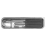 Cutlery Set in Plastic Case - Black