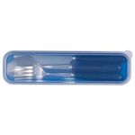 Cutlery Set in Plastic Case - Blue