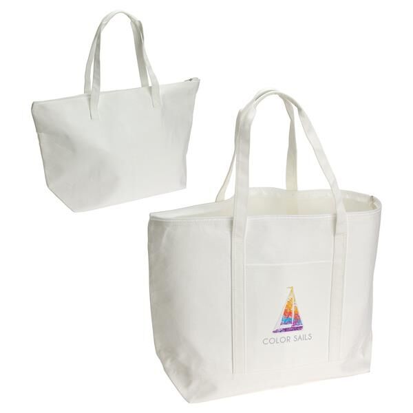 Main Product Image for Custom Printed Cutter RPET Canvas Boat Tote