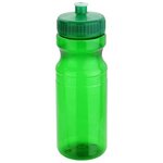 Cycler 24oz PET Eco-Polyclear(TM) Bottle with Push-Pull Lid - Clear Green