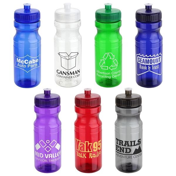 Main Product Image for Cycler 24oz PET Eco-Polyclear(TM) Bottle with Push-Pull Lid