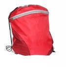 Cyclone Mesh Curve Drawstring Backpack - Red/Gray