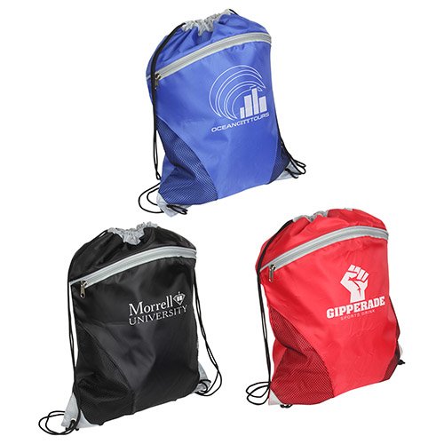 Main Product Image for Promotional Imprinted Drawstring Backpack Cyclone Mesh Cu