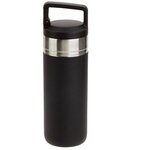Dante 20 oz Vacuum Insulated Bottle with Carabiner Lid - Black