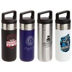 Dante 20 oz Vacuum Insulated Bottle with Carabiner Lid - Dark Blue