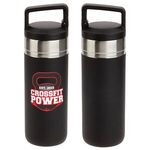 Dante 20 oz Vacuum Insulated Bottle with Carabiner Lid - Medium Black