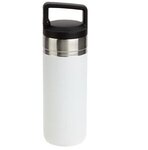 Dante 20 oz Vacuum Insulated Bottle with Carabiner Lid - White