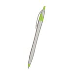 Dart Pen - Silver w/ Lime Green Trim