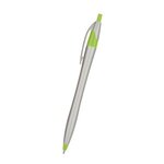 Dart Pen - Silver w/ Lime Green Trim