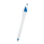 Dart Pen - White w/ Blue Trim