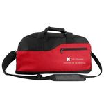 Day Trip Duffel Bag - Black with Red
