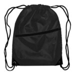 Daypack - Drawstring Backpack - Black