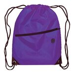 Daypack - Drawstring Backpack - Purple