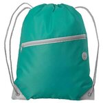 Daypack RPET - Drawstring Backpack - Silkscreen - Caribbean Blue
