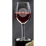 Deep Etched Wine Glass -  