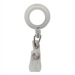 Delfino Badge Holder with Crocodile Clip - Clear