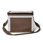 Delphine Non-Woven 6 Pack Cooler Bag - Brown
