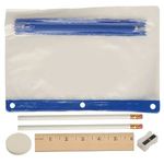 Deluxe School Kit - Imprinted Contents - Blue